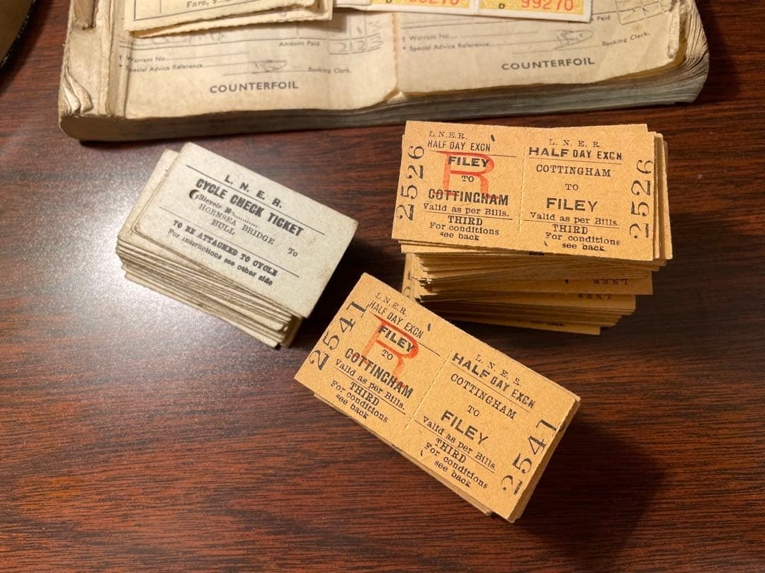 イギリス　鉄道チケット　冊子　レアな鉄道チケット詰め合わせ　ヴィンテージ