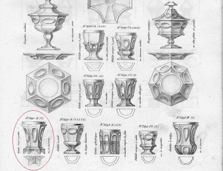 アンティークバカラ 1841年頃 「No2491」フラワーベース No,2 - メルカリ