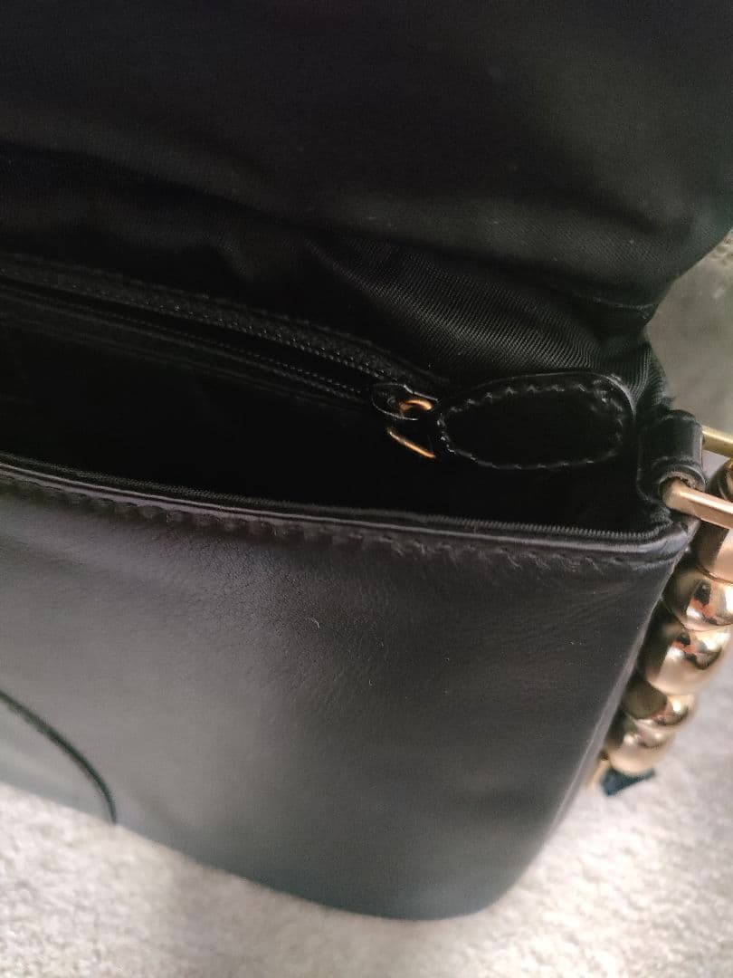 美品／希少です！　クリスチャンディオール　マリスパール　トロッター　レザー　黒