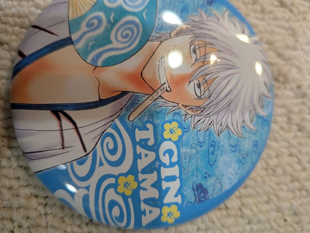 銀魂　坂田銀時　沖縄限定ジャンプステーション缶バッジ