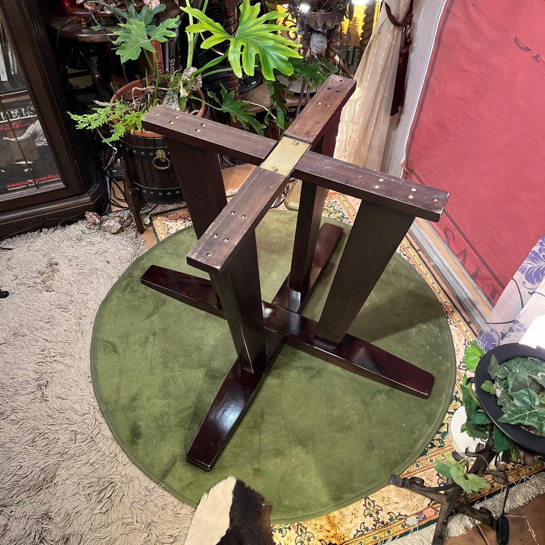 sale 1０５　ラウンドスクウェア　無垢材仕上げ　デザインレッグ