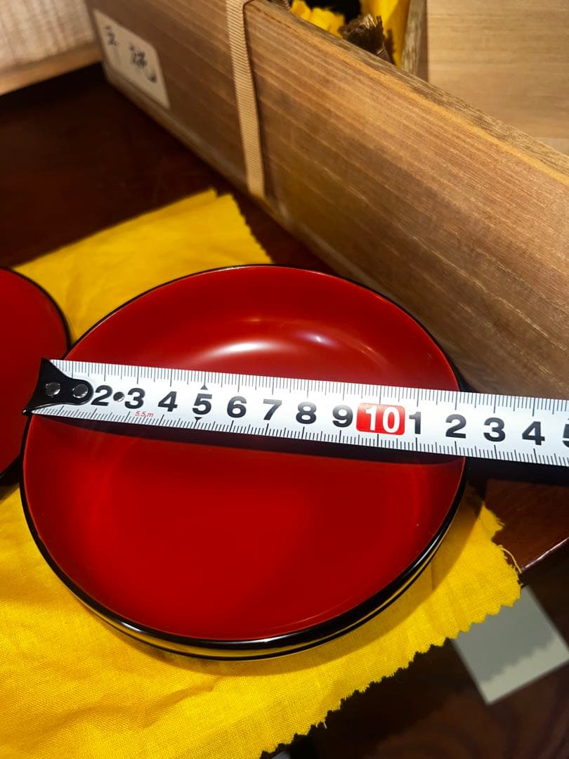 51 高級輪島塗 茶平一斎 作 平椀 5客