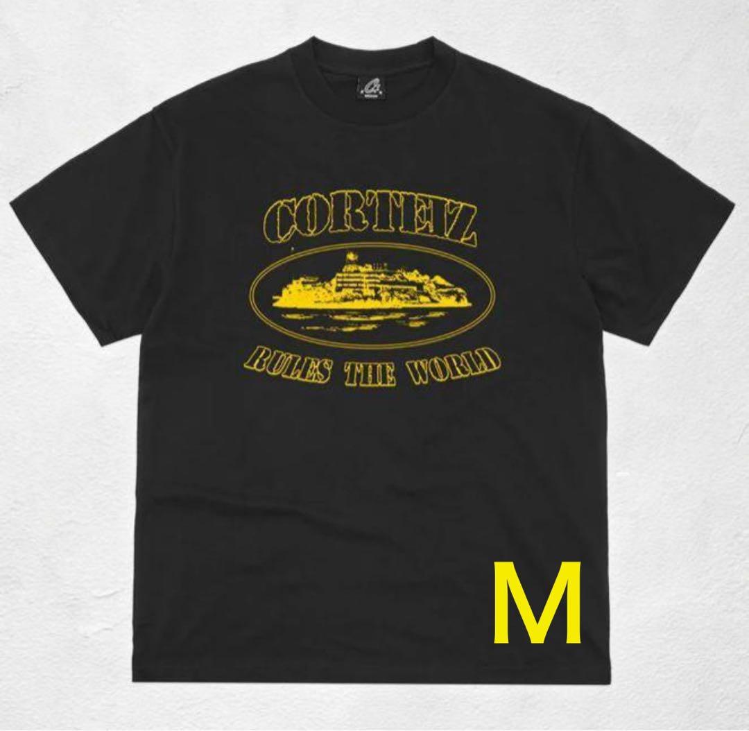 corteiz コーテイズ ブラックTシャツ - メルカリ