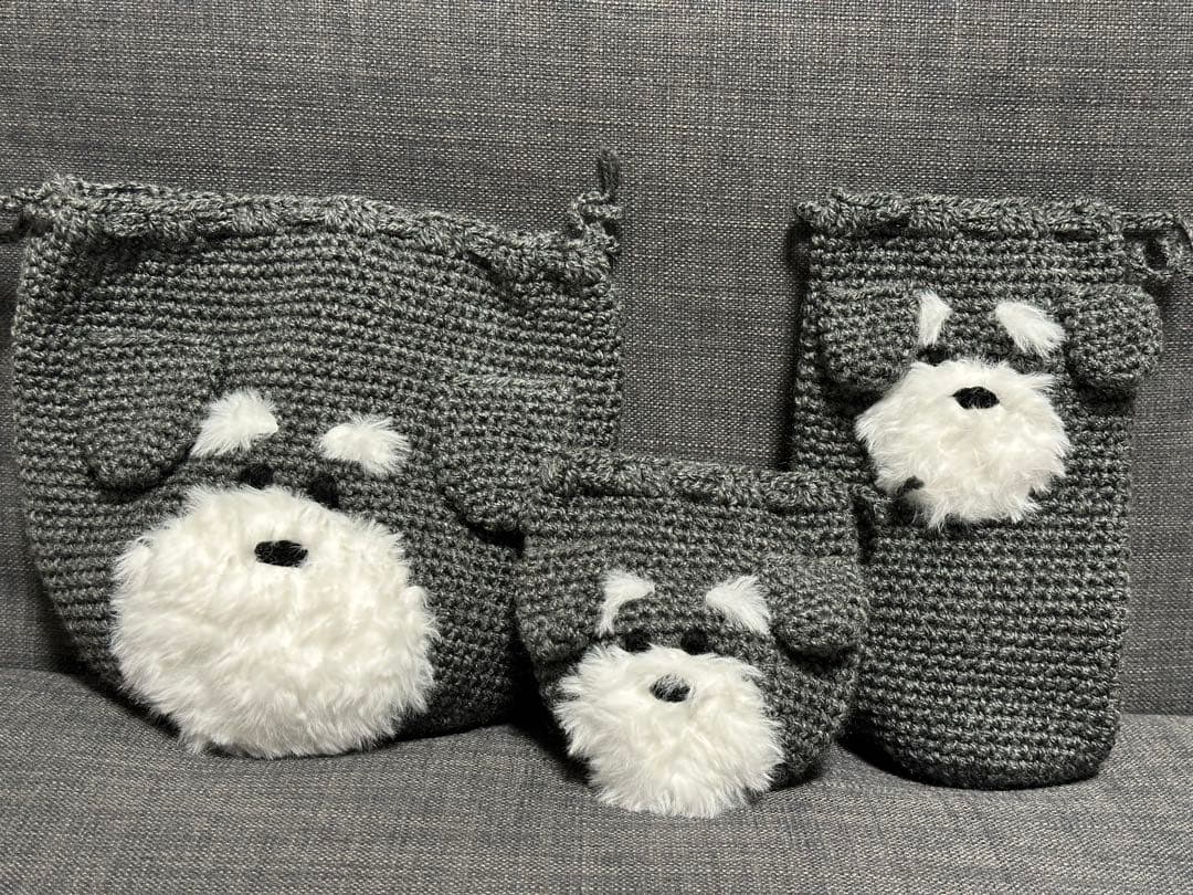 ハンドメイド　巾着袋　ペットボトルカバー