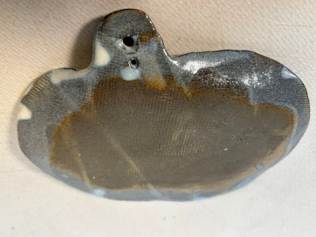 陶器製　持ち手付き小皿 6個セット