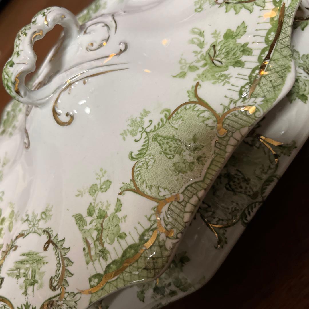 最終アンティークウェッジウッド高額キャセロール ヴィンテージ 形が