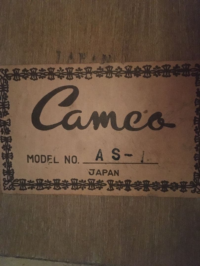希少ビンテージCameo AS-1日本アコースティックギタートラベルパーラー