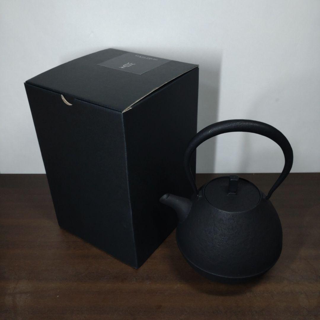 空間鋳造 Egg 南部鉄瓶 大 黒 栞 箱付き