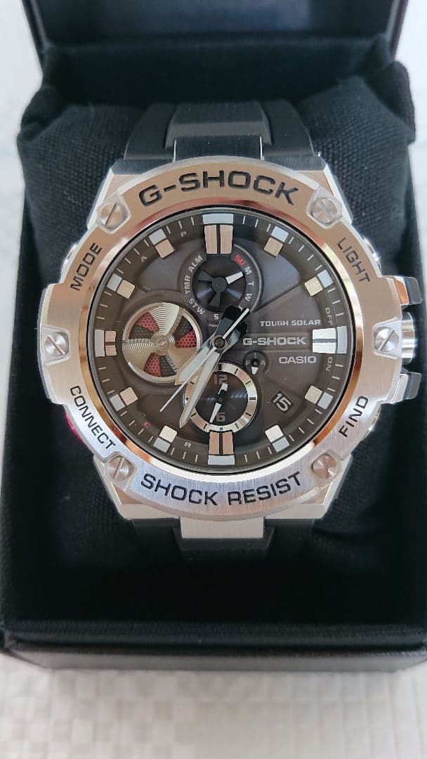 T*3様 G-SHOCK G-STEEL GST-B100-1AJF 美中古品。