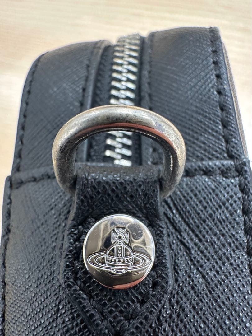 ☆ヴィヴィアンウエストウッド ショルダーバッグ レザー オーブ ブラック