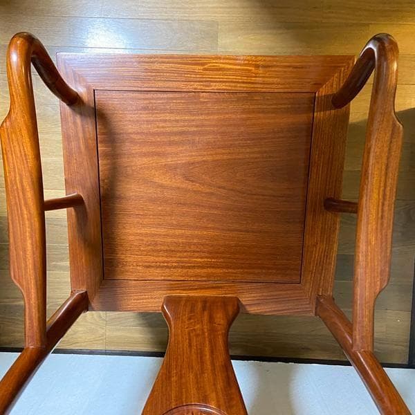 Y②高級 花梨？中国椅子 アンティーク風 インテリア 家具 木製