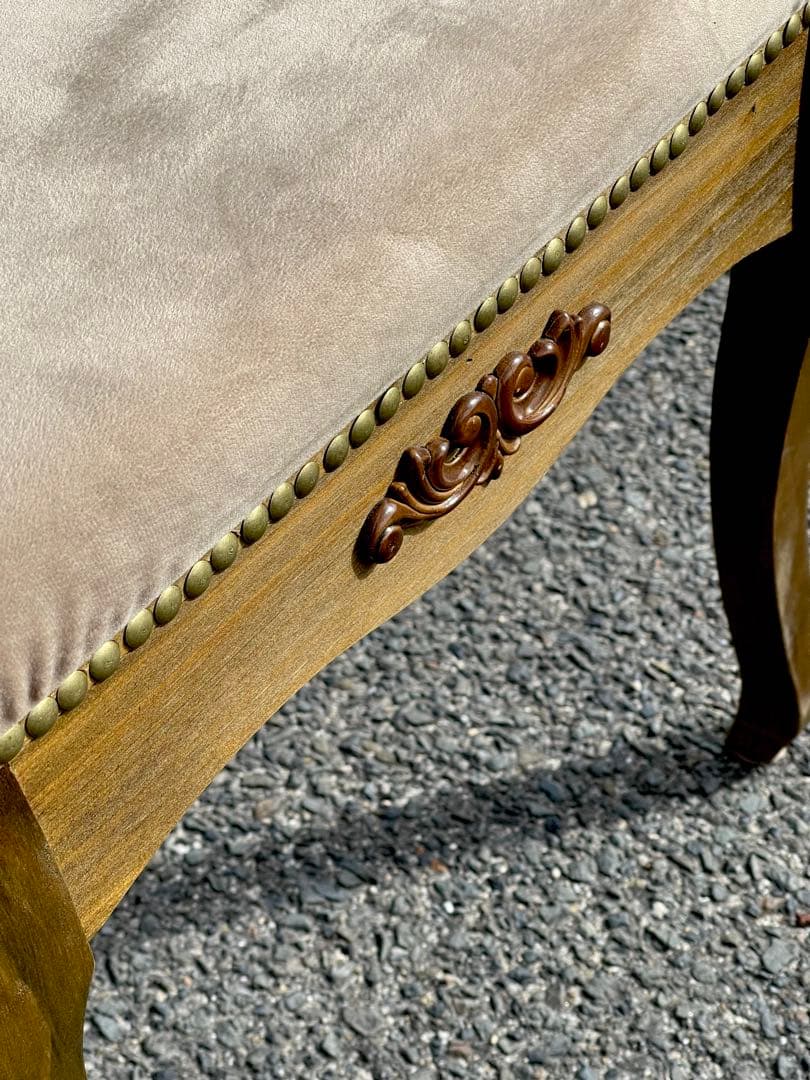 洋風 アンティークデスク 木製 軽量 テーブル イスセット