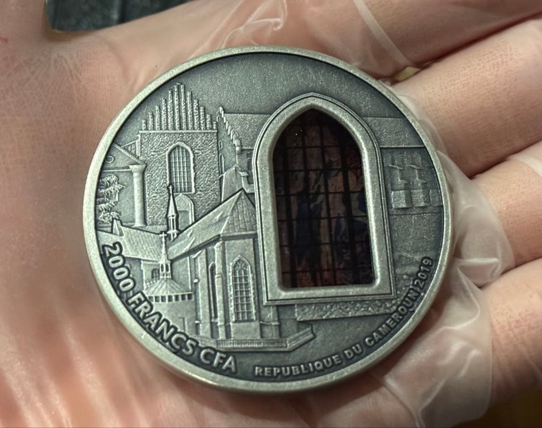 Qちゃん様専用】聖フランシス教会 ステンドグラスデザインの銀貨