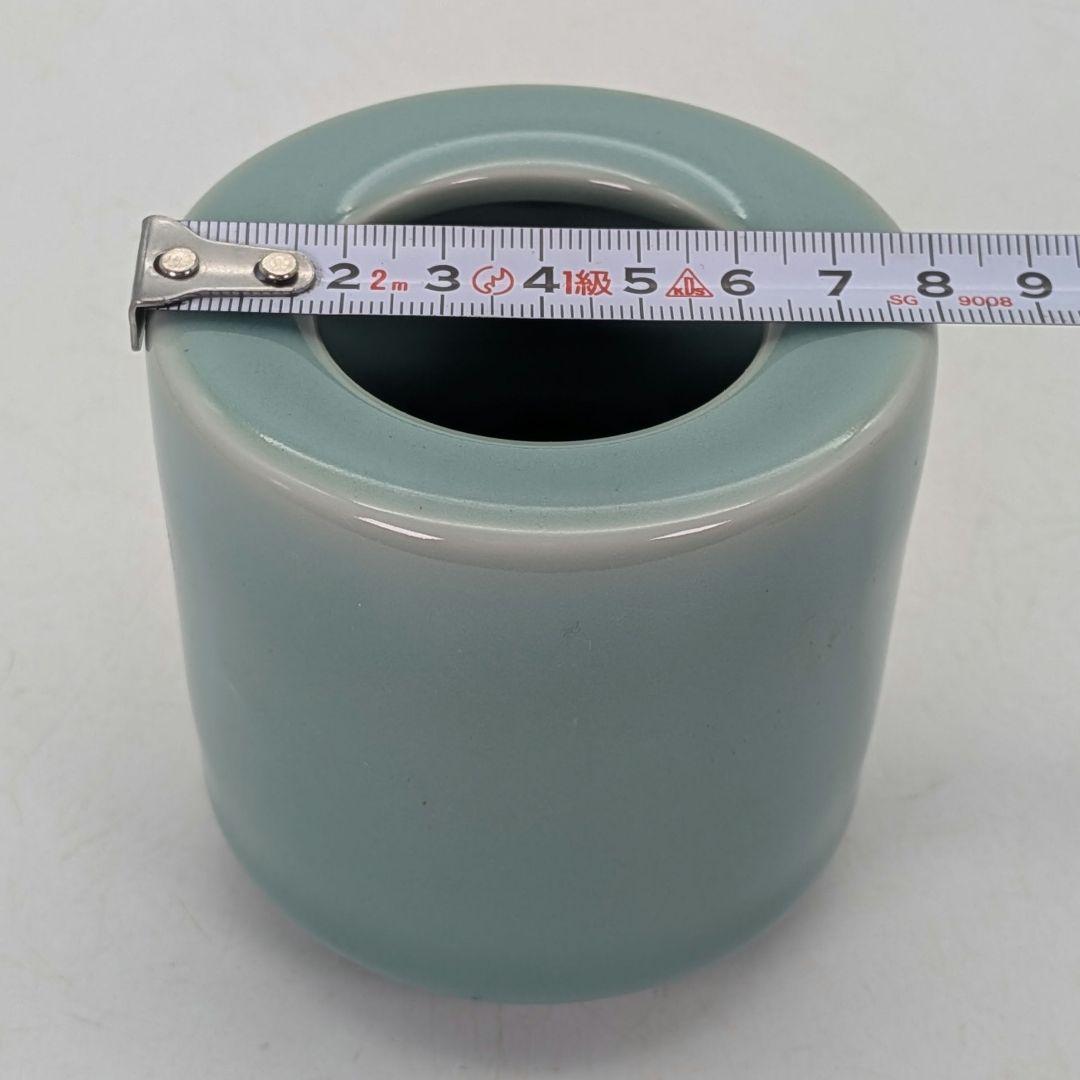 松本為佐視 青磁香炉 合箱 三足香炉 香爐 香道具 茶道具 お