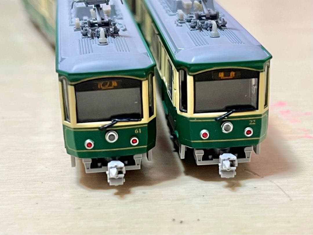 モデモmodemo 江ノ島電鉄20形 M車＋T車 ライト点灯 nゲージ 江ノ電