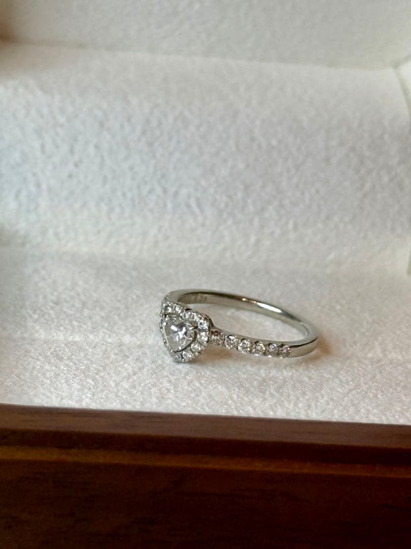 【美品】 8号 ポンテヴェキオ ハッピーハート e02hh ダイヤモンド リング