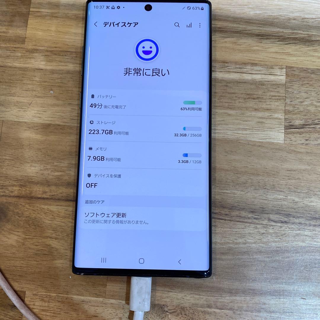 C169 ジャンクau SIMロック解除済みGalaxy note10+