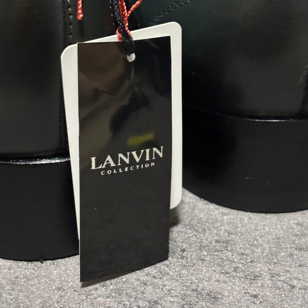 新品未使用　ランバンコレクション　ドレスシューズ　ダークグレー　本革　2231