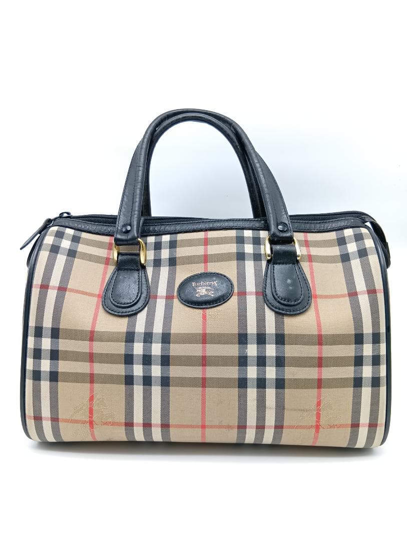 バーバリー バーバリーズ ミニボストンバッグ ノバチェック シャドーホース