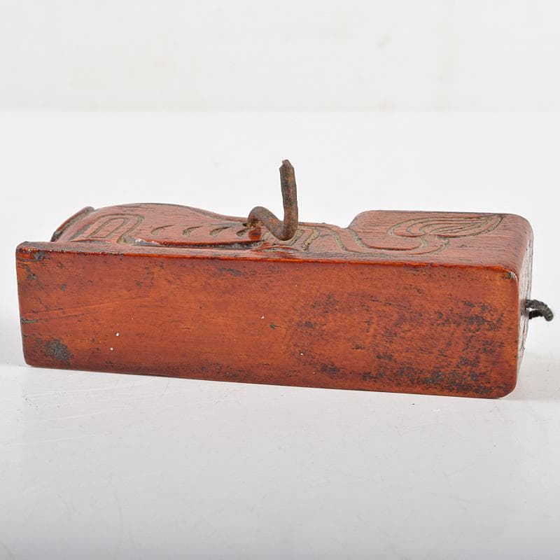 朝鮮美術 李朝 木彫 神獣刻 墨壷 V R7245 - メルカリ