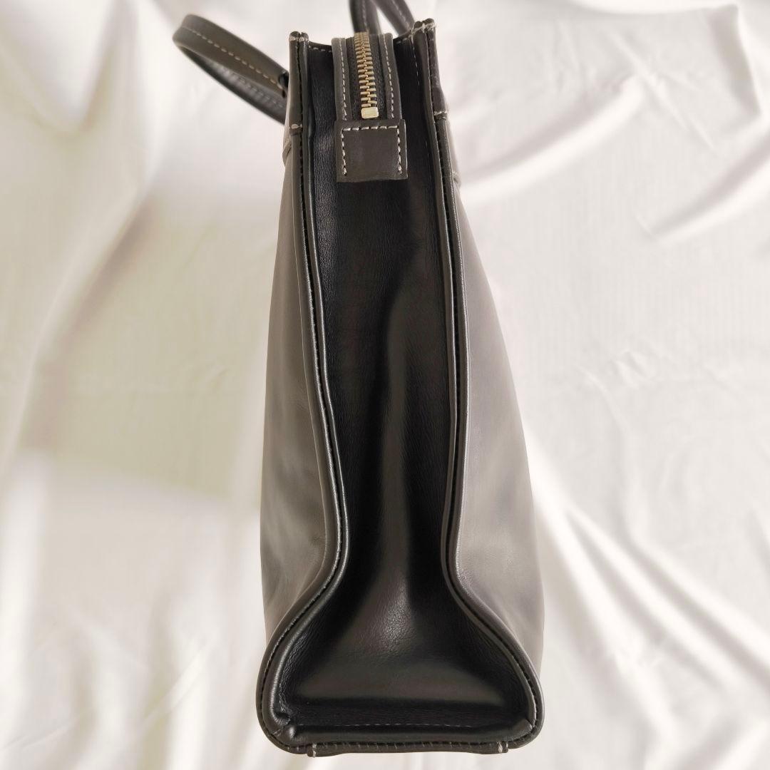 【美品】土屋鞄　プロータ　ビジネスバッグ　ブリーフケース　防水　黒　レザー