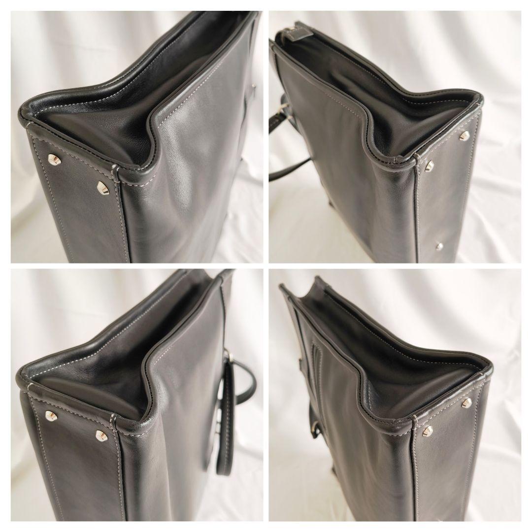 【美品】土屋鞄　プロータ　ビジネスバッグ　ブリーフケース　防水　黒　レザー