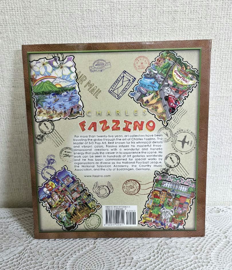 【希少】チャールズ ファジーノ 3Dアート ブローチ イラスト集 3点セット