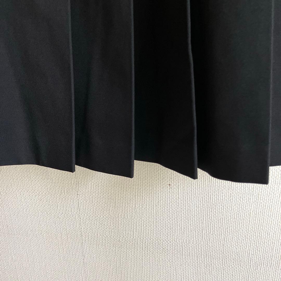 【美品】COMMEdesGARCONS 膝丈　プリーツスカート　XS ブラック