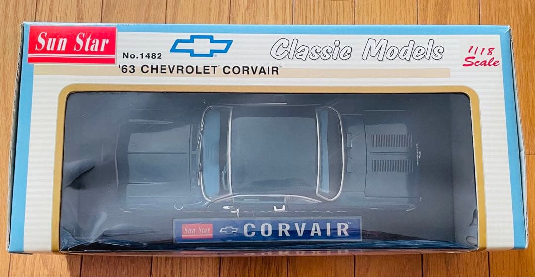 シボレー コルベア '1963 1/18 ダークターコイズ SUNSTAR
