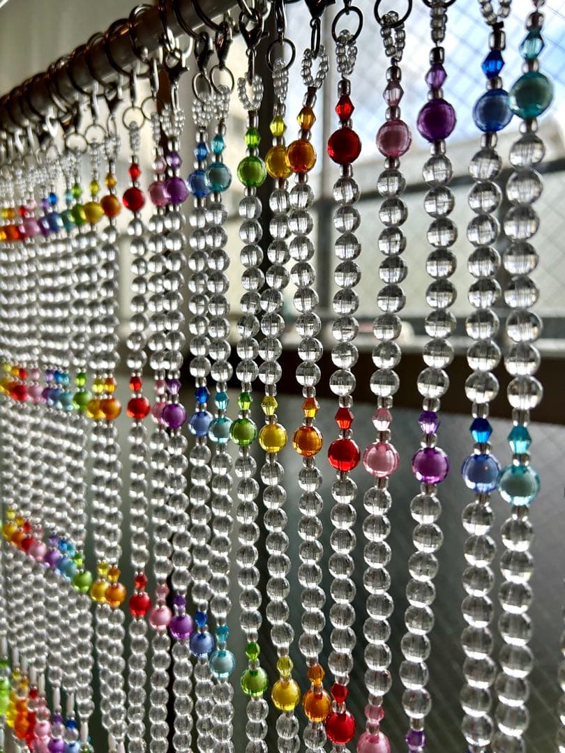 Tamaのれん ビーズのれん ビーズカーテン 星のビーズ ビーズ のれん