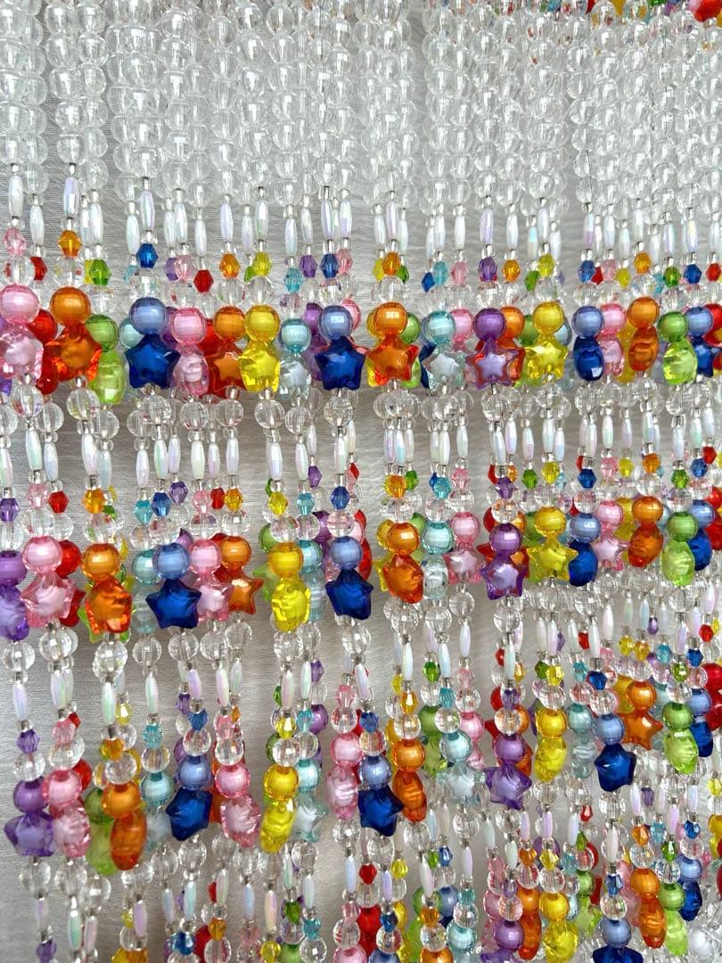 Tamaのれん ビーズのれん ビーズカーテン 星のビーズ ビーズ