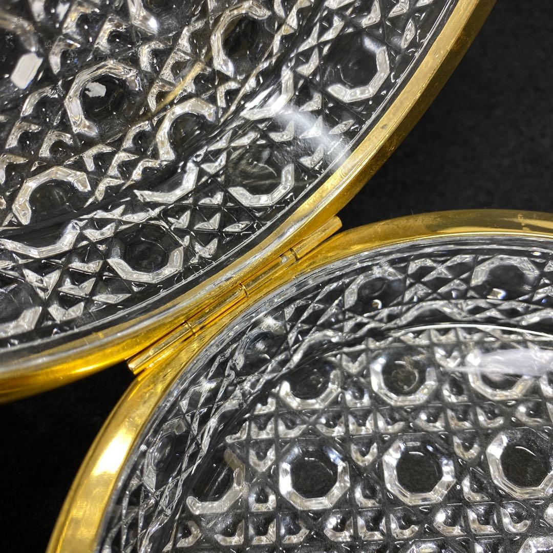 オールドバカラ ダイヤモンドピエール 蓋物 タサコサ 東里7-1210☆1F