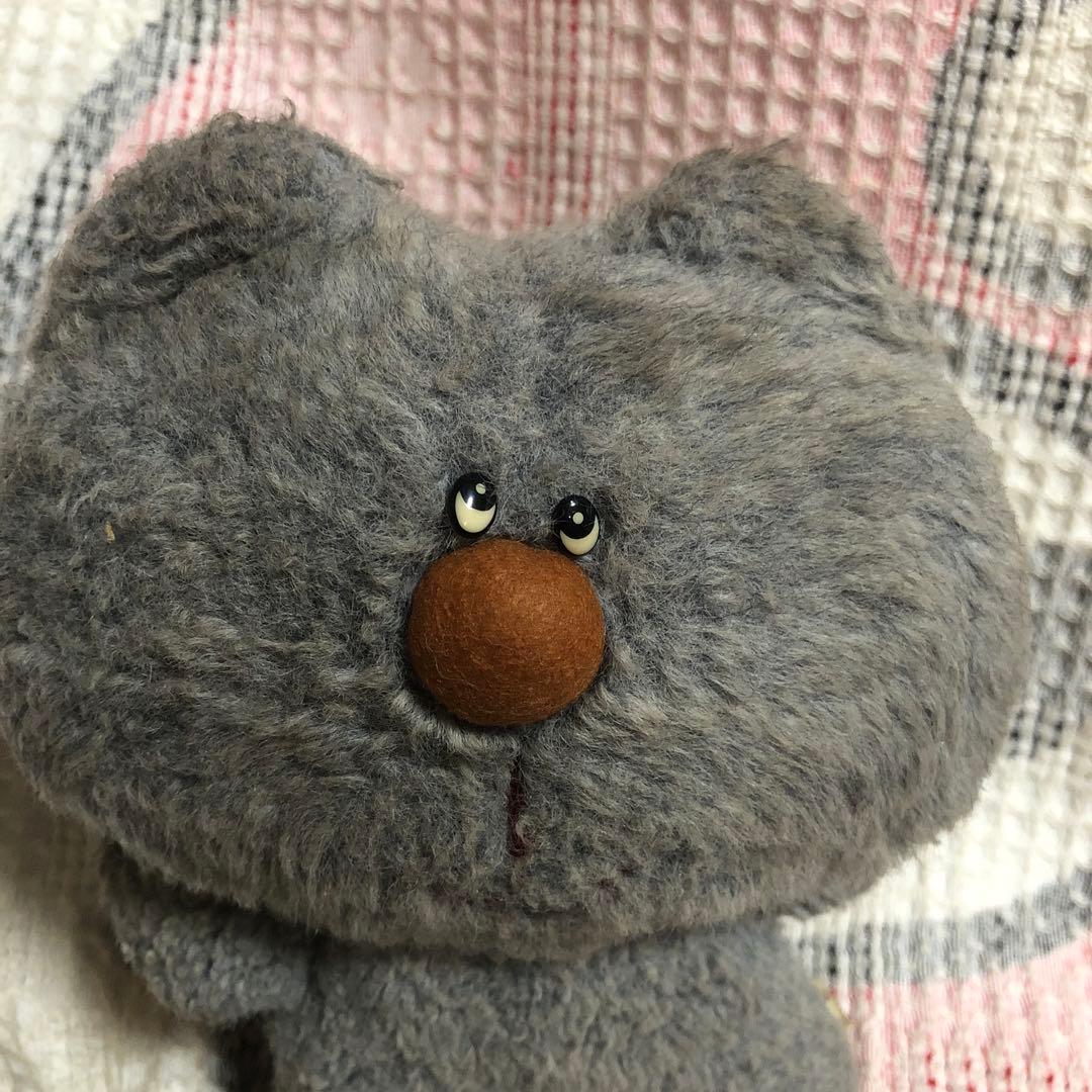 昭和レトロ　ヴィンテージ ぬいぐるみの三英　ウサギ＆クマ　ぬいぐるみ　中古品