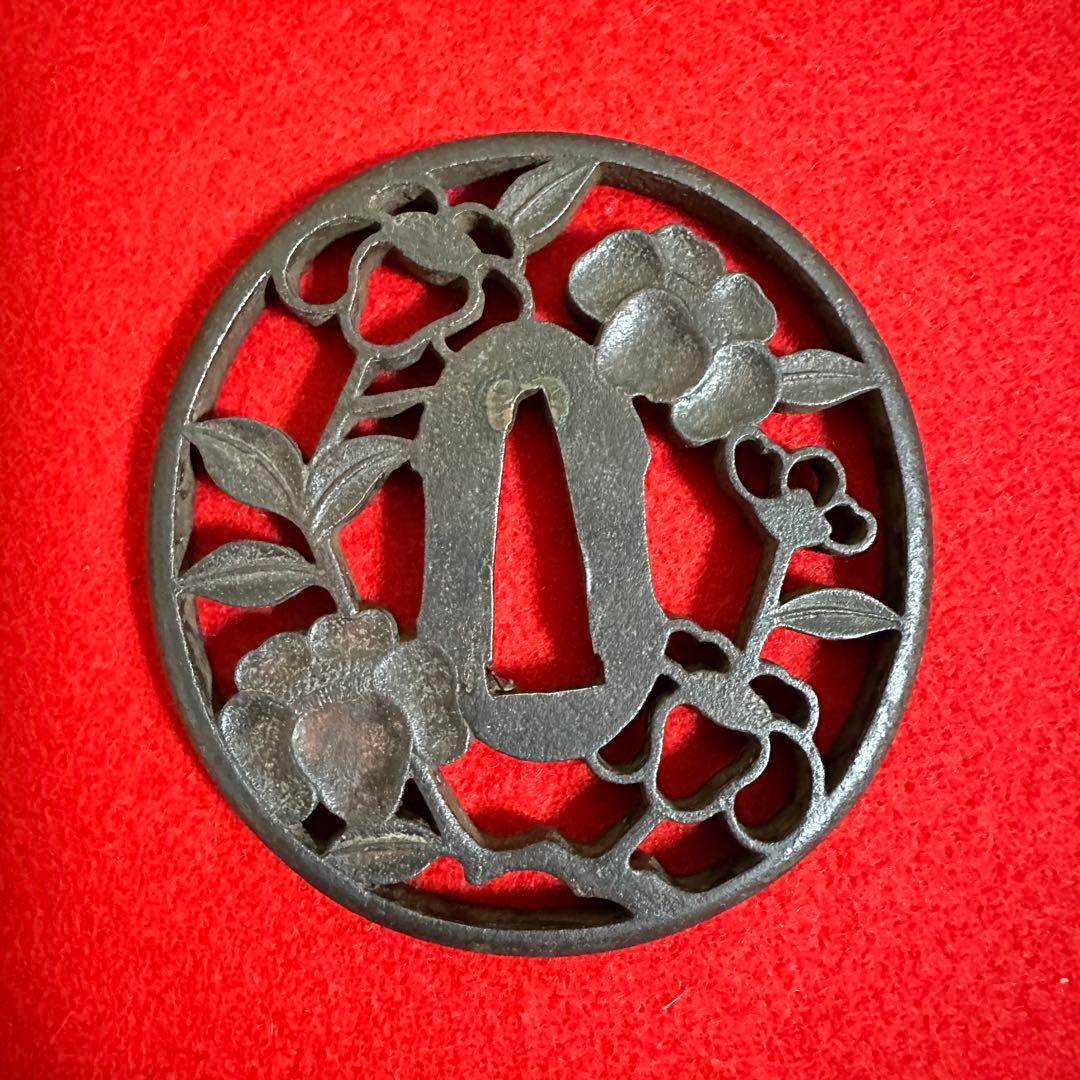 鉄地　金象嵌刀装具 鍔 刀鍔 骨董品 鉄地 鐔 武具　鉄瓶蓋 10個セット