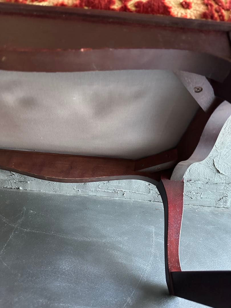 お値下げ‼️ヴィンテージ　スツール　ベンチ　金華織のような