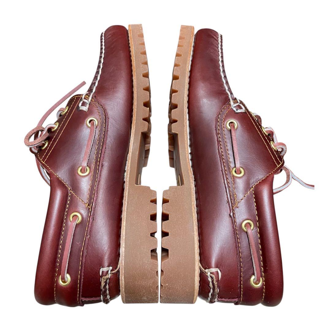 【新品】【未使用】26cm ティンバーランド 3eye モカシン バーガンディ