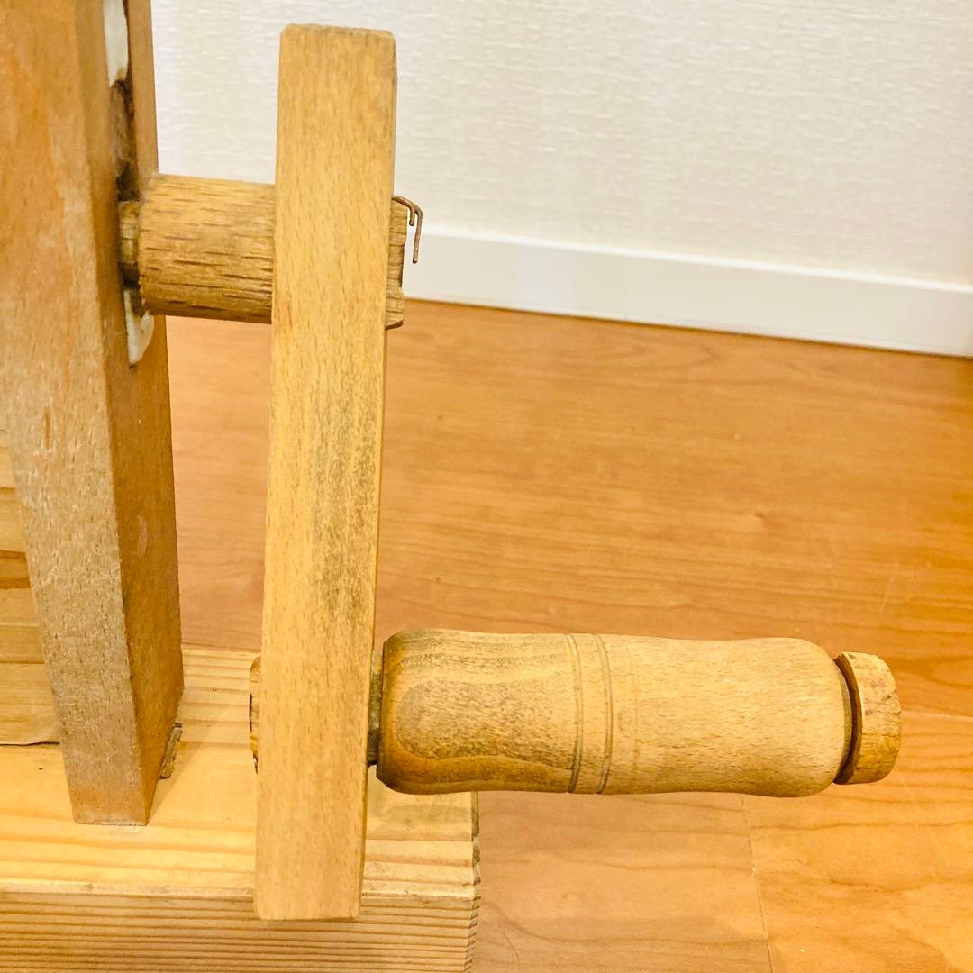 綿繰機 アンティーク　手仕事