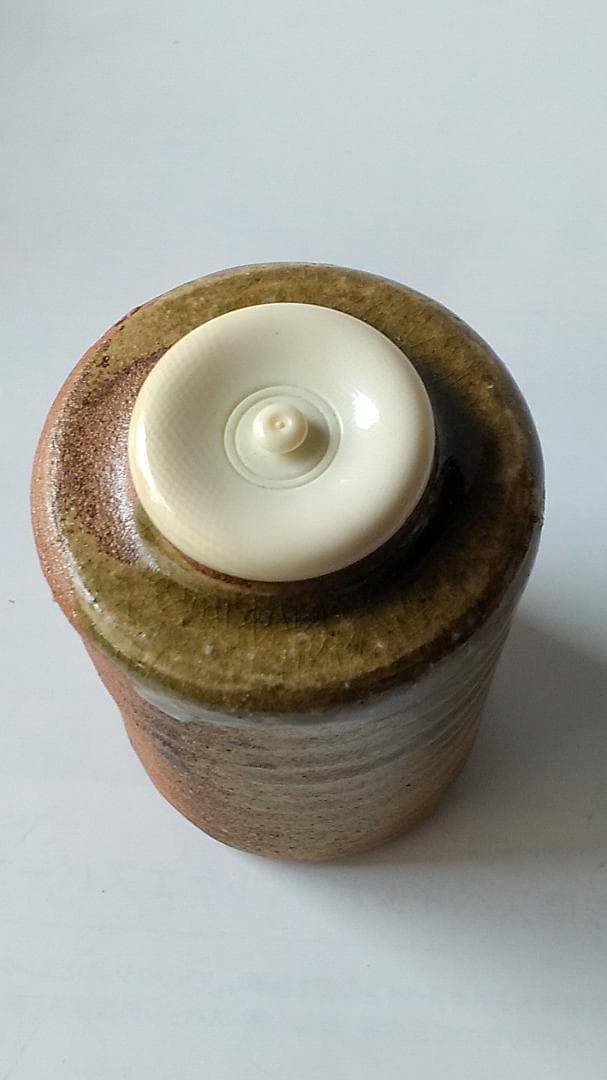 信楽焼 茶入 今井桂秋 作 仕覆 雪月花七宝緞子 茶道具 共箱 新品 未使用品