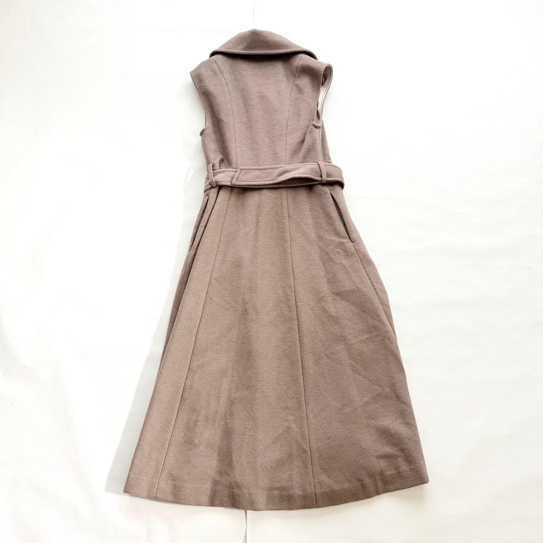 ライトモッサチェスターコート ロング ピンク ラベンダー ジル