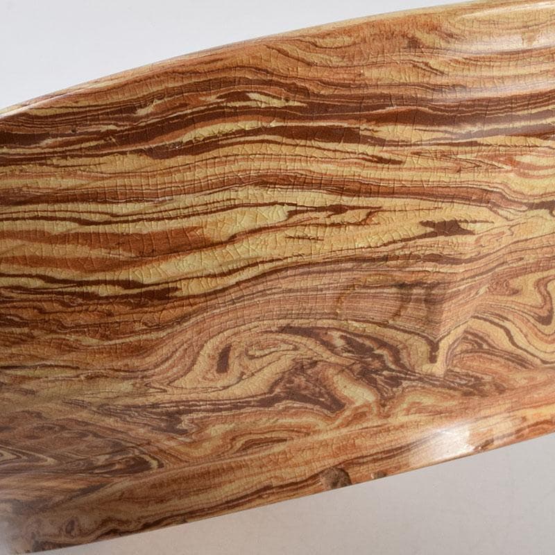 珉平焼　賀集珉平作　菓子鉢　時代箱　C　R9326