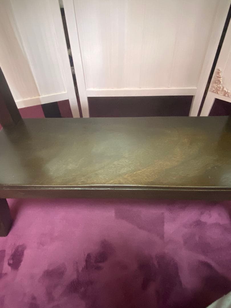 透かし彫♦️彫刻 猫脚 コンソールテーブル♦️コロニアル