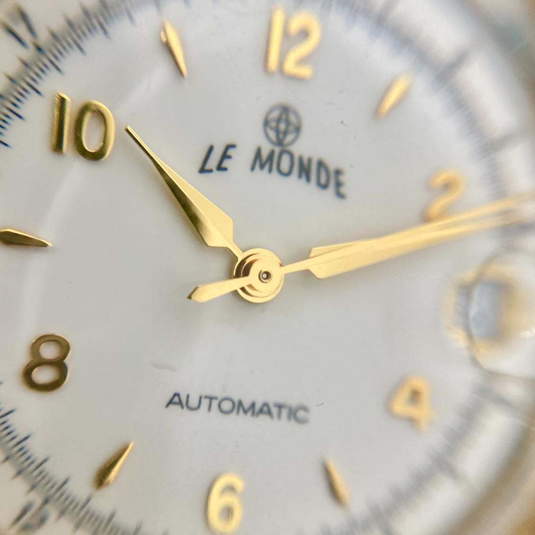 LE MONDE 自動巻き時計 稼働品 スイス ルモンド 美品 ヴィンテージ