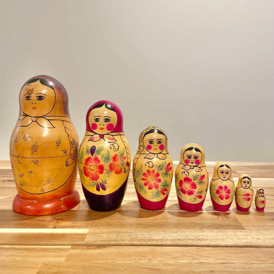 レア】マトリョーシカ 7個組 ロシア製 - メルカリ