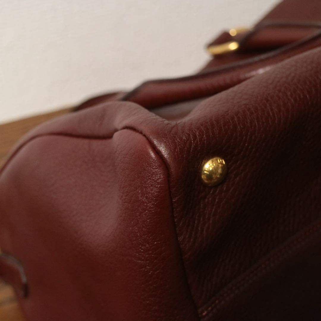 【極美品】 PRADA ダイノレザー ボストンバッグ ショルダーバッグ ギャラ