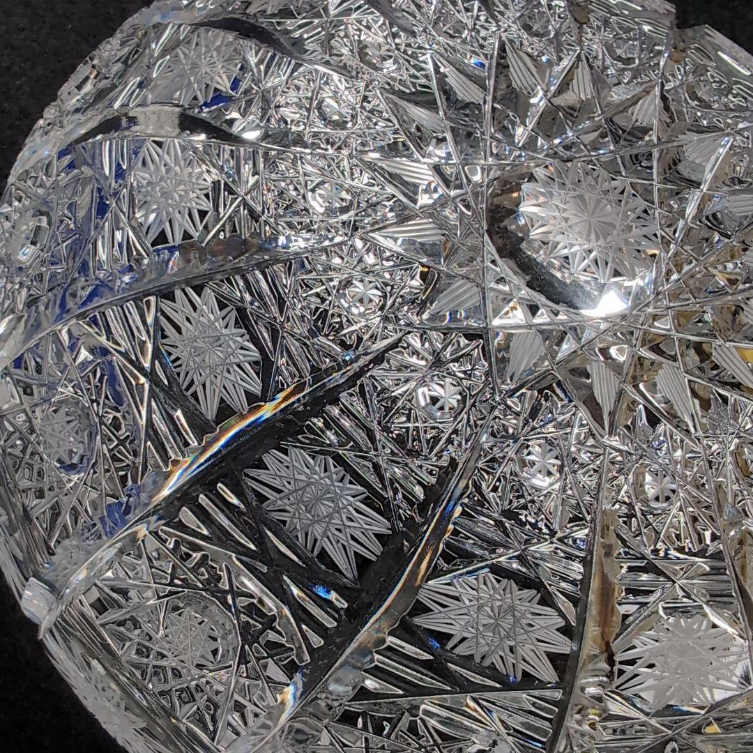 ボヘミア】高級クリスタル 蓋付きボウル PK500 ハンドメイドカット