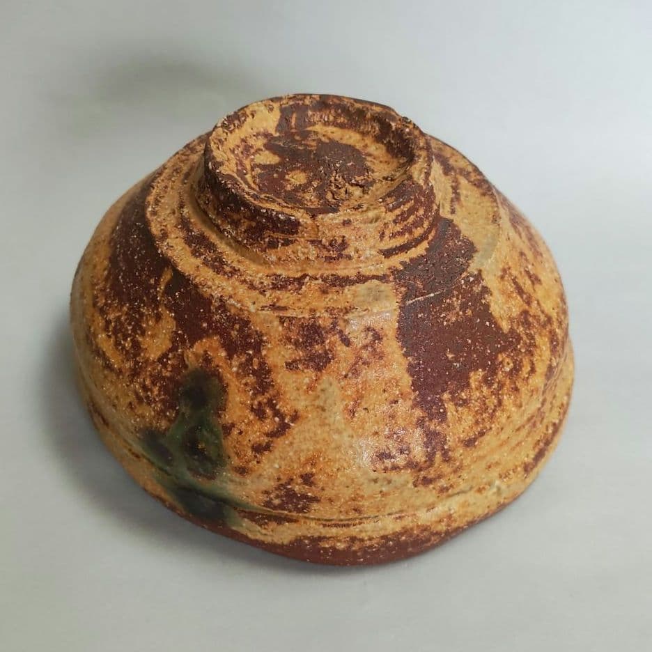 酎磨(浜田純理） 黄瀬戸山柿茶碗 桃山陶