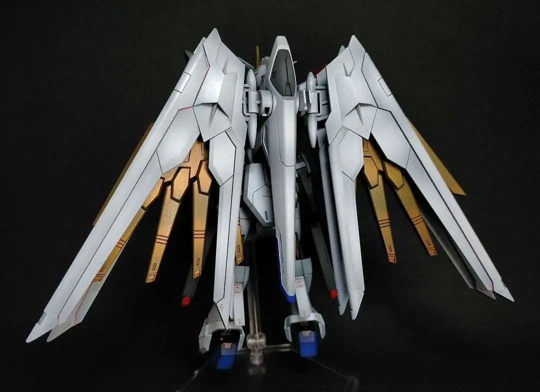 HGCE マイティーストライクフリーダムガンダム 全塗装完成品(胴体延長改修)