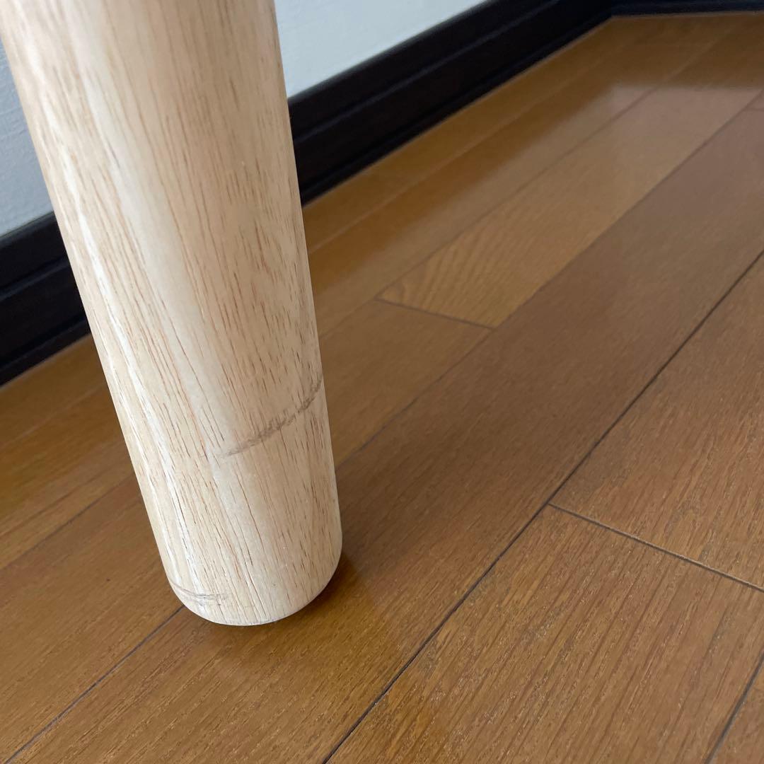 テーブル ラウンド 直径80×高さ7ナチュラル 天然木 ダイニングテーブル