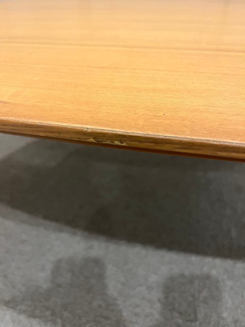 廃番】無印こたつ 大 オーバル型 ローテーブル タモ材 - メルカリ