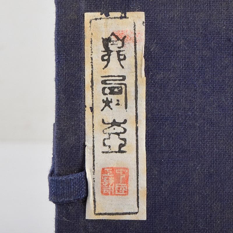 中国 牛角製 玉石螺鈿装飾 漢詩刻 鼻煙壷 木製台付 M 9430